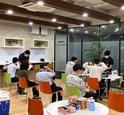 献血会　実施風景